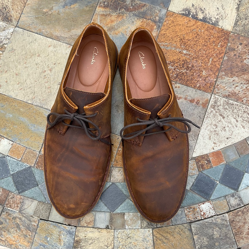 Clarks Chestnut Brown Leather Chukka Boots